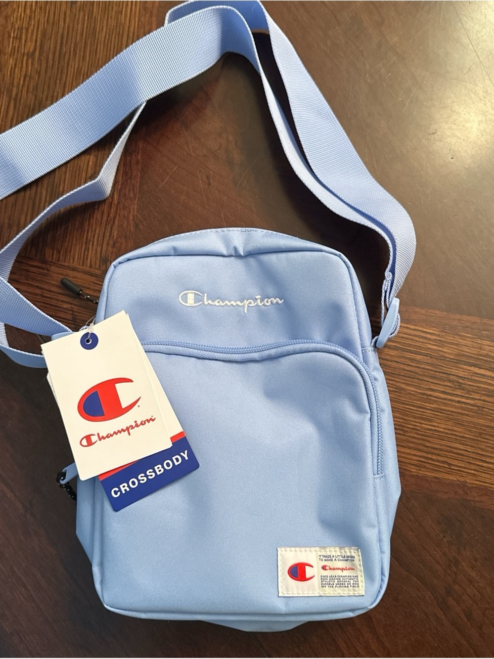 Champion Light Blue Crossbody Bag for Men
